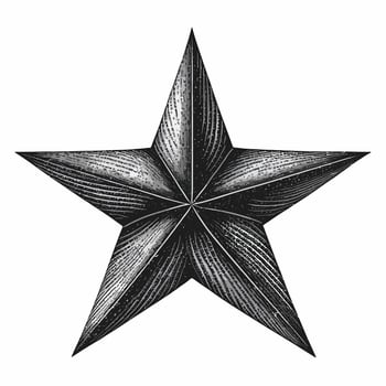 Star Hand drawn Star icon sign - Brush drawing calligraphy Star black Stars symbol - Star cartoon vector illustration Pro Vector