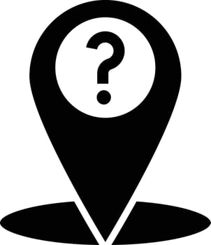 Location Question Vector Icon Design Illustration