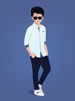Stylish Baby Vector