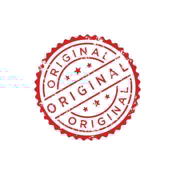 Original stamp design vector