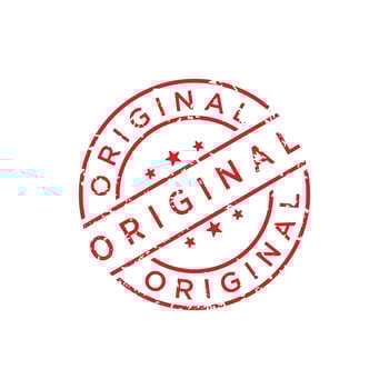 Original stamp design vector