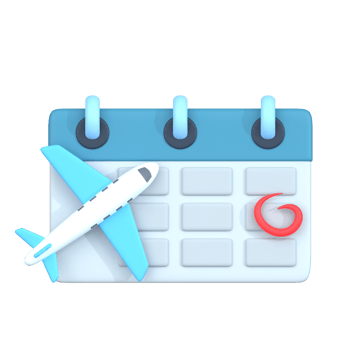 Travel and airport 3d icon png