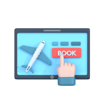 Travel and airport 3d icon png