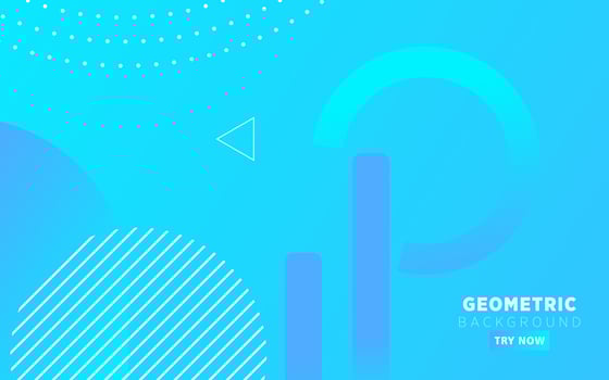 abstract blue gradient geometric background banner design. vector