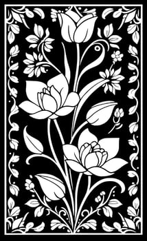 vector illustration of flower pattern background