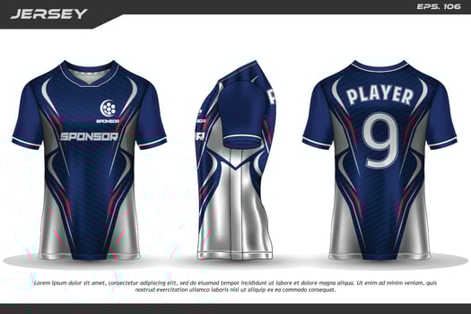 Jersey design sublimation t shirt Premium geometric pattern Incredible Vector collection for Soccer football racing cycling gaming motocross sports