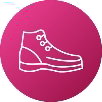 Hiker Boots Icon Style vector