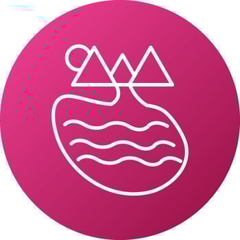Lake Icon Style vector