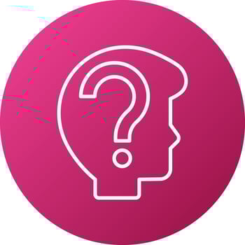 Concerned Icon Style vector