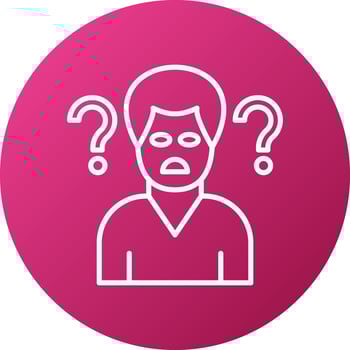 Confused Icon Style vector