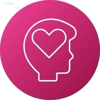 Emotional Intelligence Icon Style vector