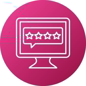 Online Rating Icon Style vector