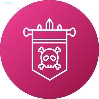 Battle Flag Icon Style vector