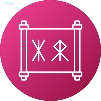 Runes Icon Style vector