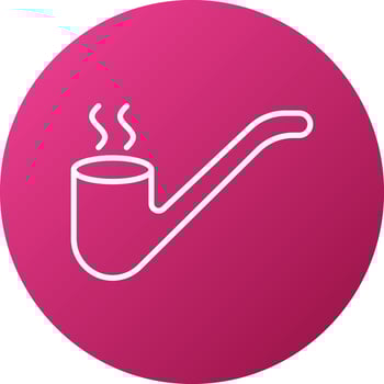 Smoking Pipe Icon Style vector