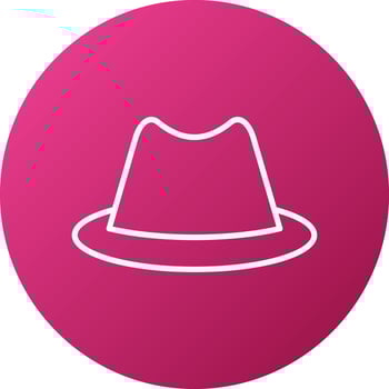 Cowboy Hat Icon Style vector