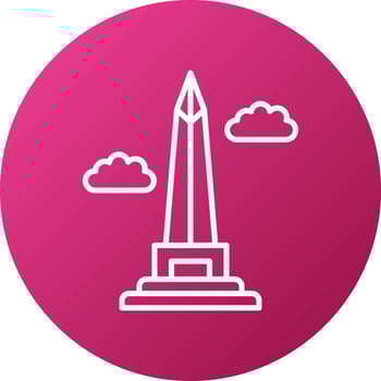 Obelisk Of Buenos Aires Icon Style vector