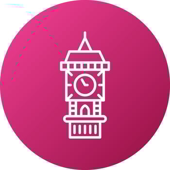 Big Ben Icon Style vector