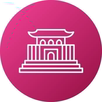 Forbidden City Icon Style vector