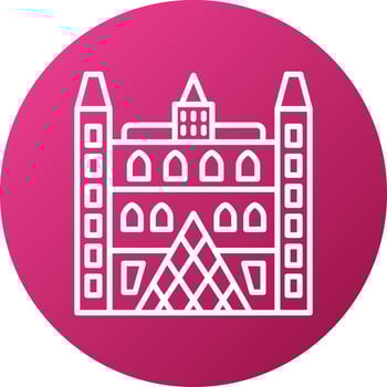 Louvre Icon Style vector