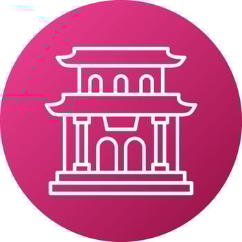 Pagoda Icon Style vector