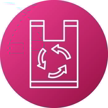 Recyclable Materials Icon Style vector