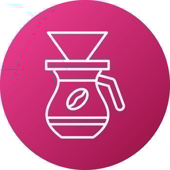 Coffee Filter Icon Style vector