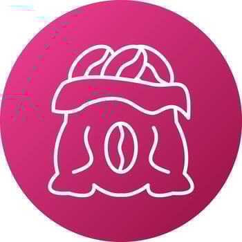 Coffee Sack Icon Style vector