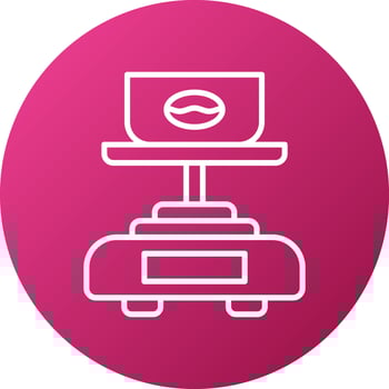 Coffee Scale Icon Style vector