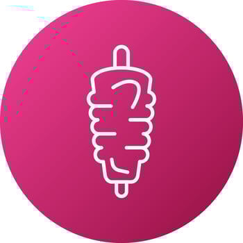 Kebab Icon Style vector