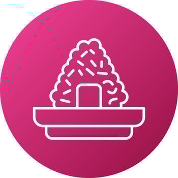 Onigiri Icon Style vector