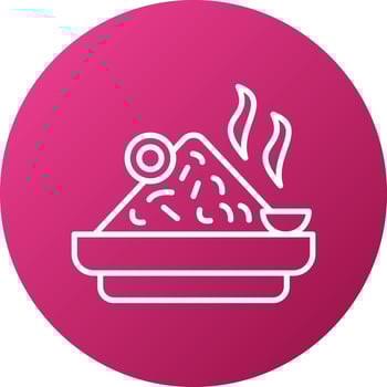 Nasi Goreng Icon Style vector