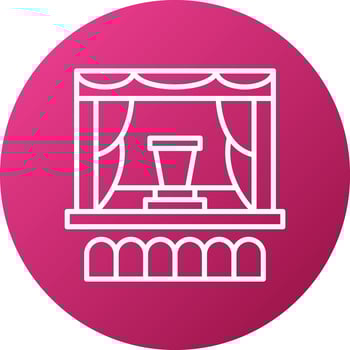 Auditorium Icon Style vector