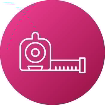 Measuring Tape Icon Style vector