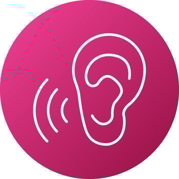 Hearing Icon Style vector