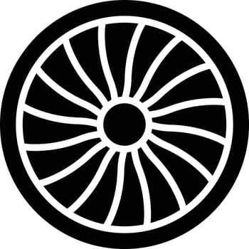 Turbine Vector Icon Design Illustration