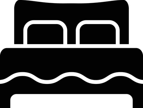 Bed Vector Icon Design Illustration
