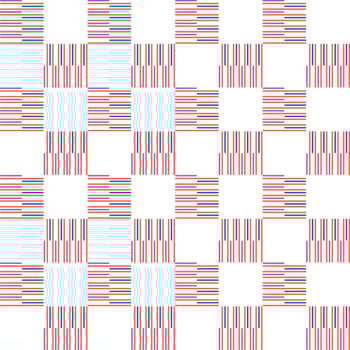 decorative multicolor lines shape and color cross vertical and horizontal on white background vector