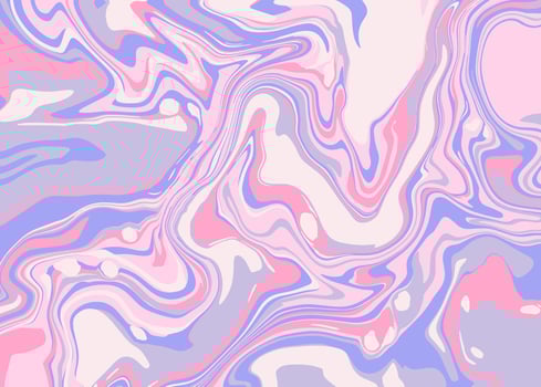 Modern liquid marble or epoxy resin in lavender, lilac and purple colors. Abstract bright background with texture of marble slab or slice for cover designs, case, wrapping paper, greeting cards. vector