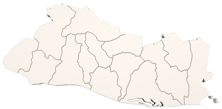 El Salvador map a 3D geography concept png