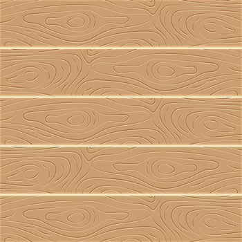 Wood texture background. Five wooden boards in flat design. Vector illustration