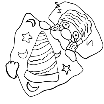 Cute Gnome Cartoon Sleeping With Transparent Background png