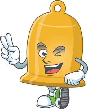 Cartoon character of bell vector