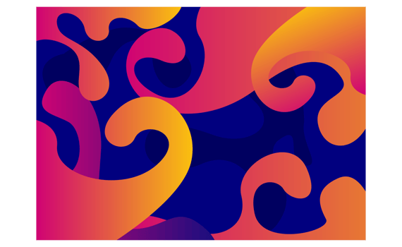 Abstract Squirt and Splash Gradient Fluid Background png
