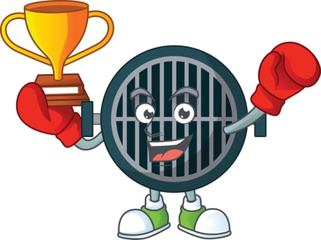 Cartoon character of grill vector