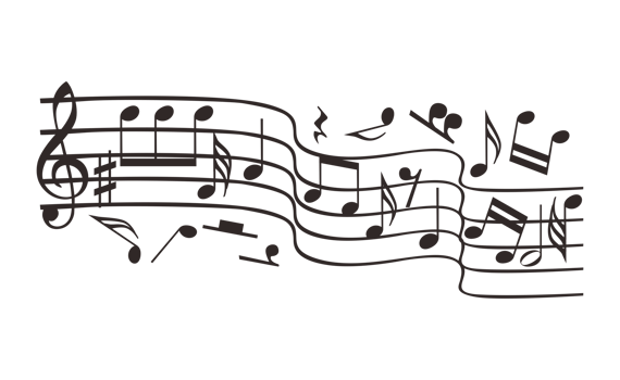 Music Tones  with transparent background png
