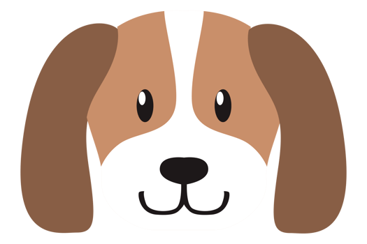 Cute Animal Head - Dog With Transparent Background png