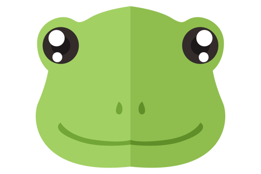 Cute Animal Head - Frog With Transparent Background png