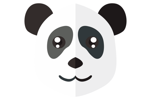 Cute Animal Head - Panda With Transparent Background png