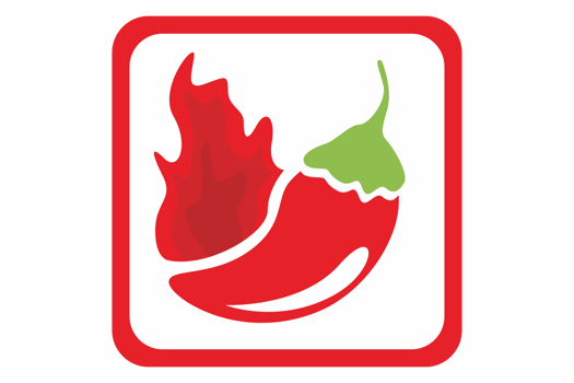 Red Chilli Fire Logo Icon On Transparent Background png